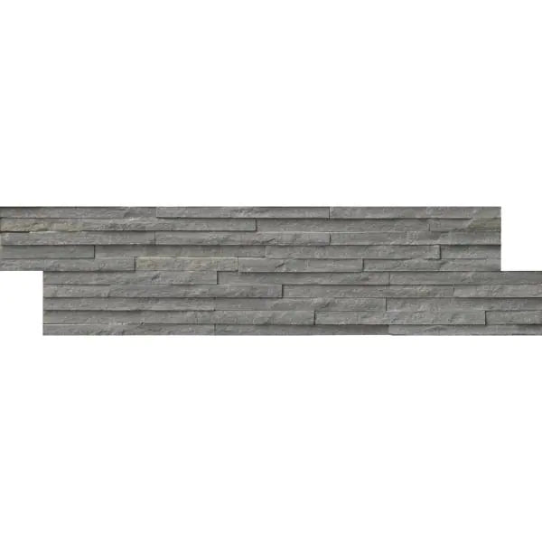 Charcoal Pencil 6" x 24" Splitface Slate Ledger Panel by MSI