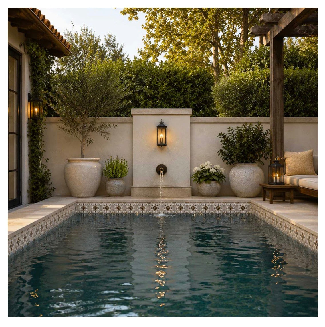 Fujiwa Tile Doris Sandy Beach 6" x 6" Porcelain Pool & Spa Tile