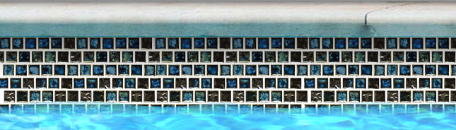 Fujiwa STQ Series Oyster Blue 1" x 1" Porcelain Mosaic Tile