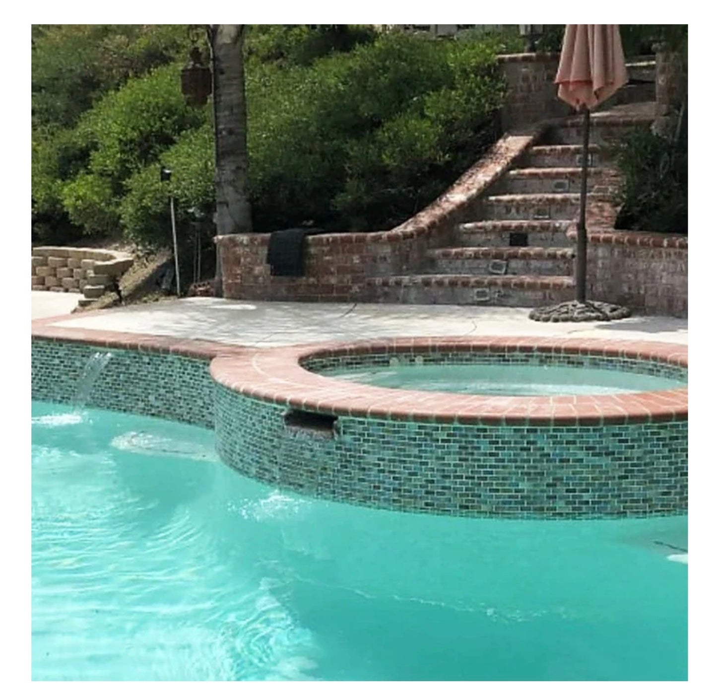 Fujiwa Glasstel Series Tahoe 7/8" x 1-7/8" Porcelain Brick Mosaic Tile