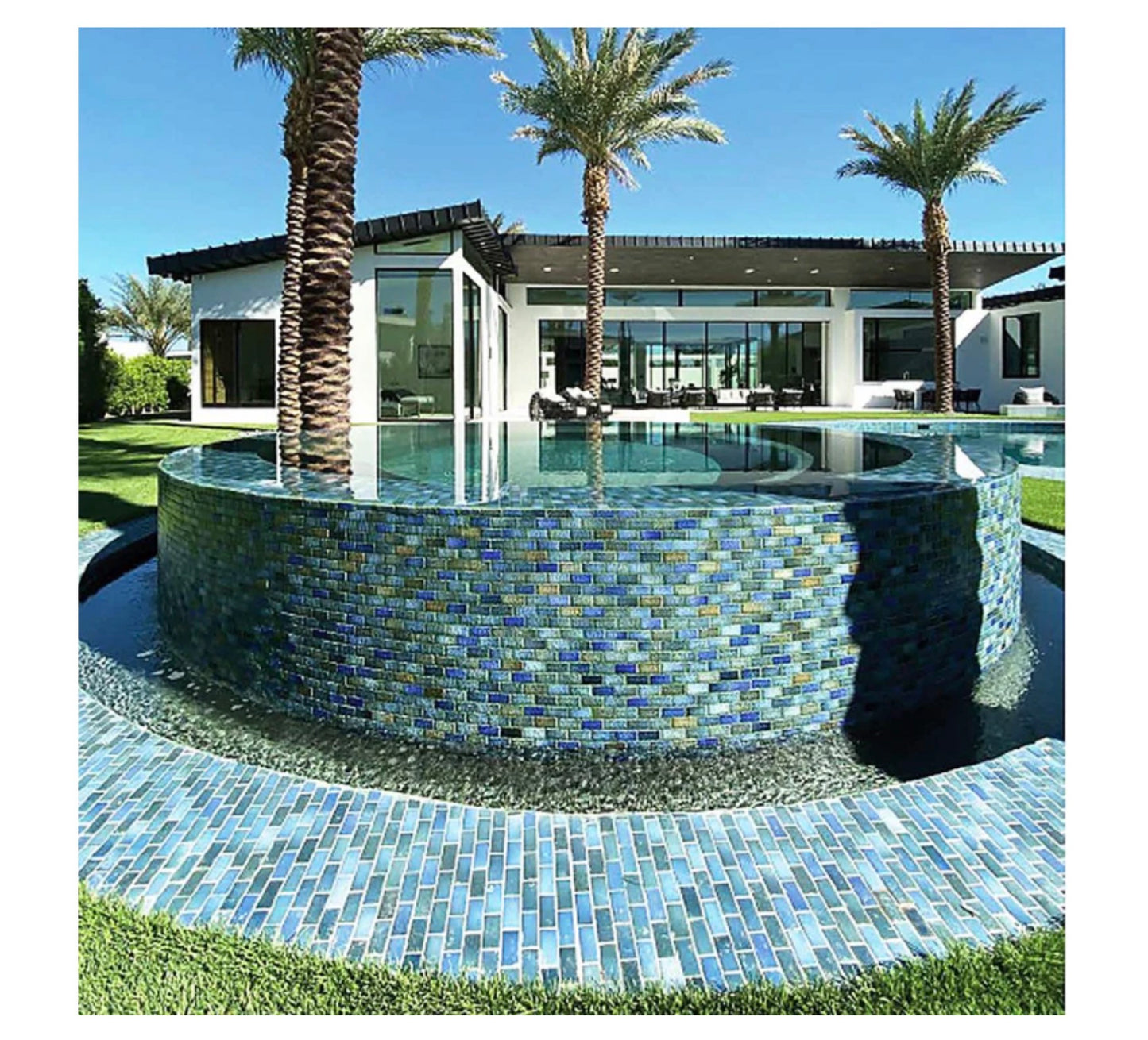 Fujiwa Glasstel Series: Autumn 7/8" x 1-7/8" Porcelain Brick Mosaic Tile