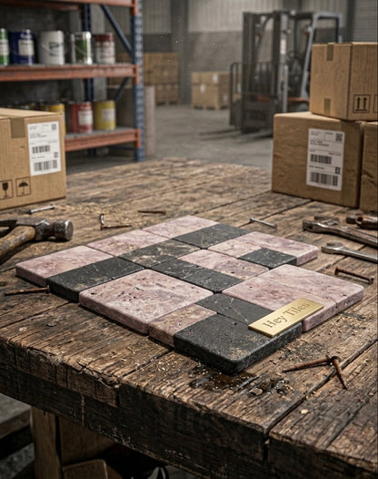 6x6 Iberian Rojo Alicante Spanish Marble Tumbled ( Made to Order ) — product image 5