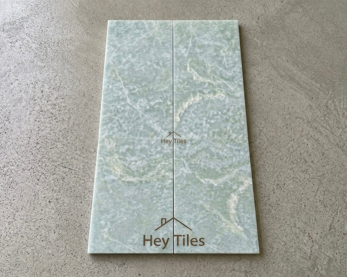 6" X 12" Ming Green Marble Tile