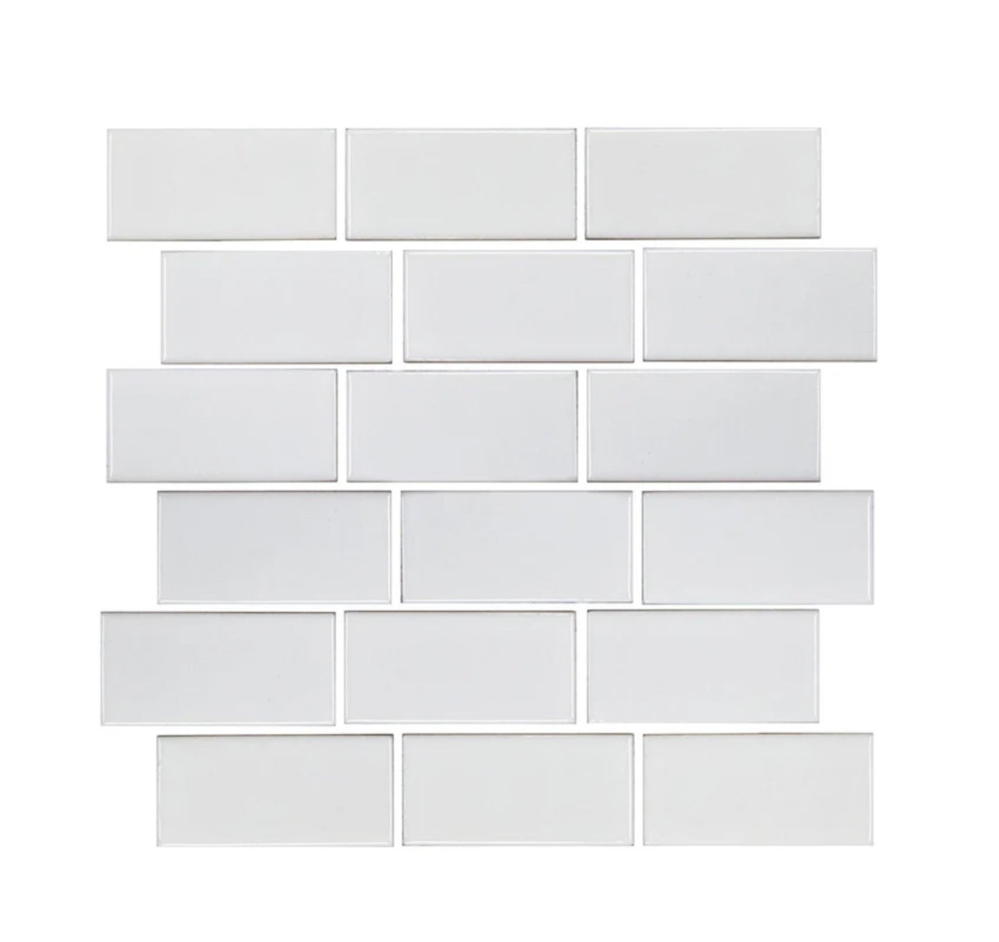 Fujiwa Vinta White 2" x 4" Porcelain Pool and Submerged Mosaic