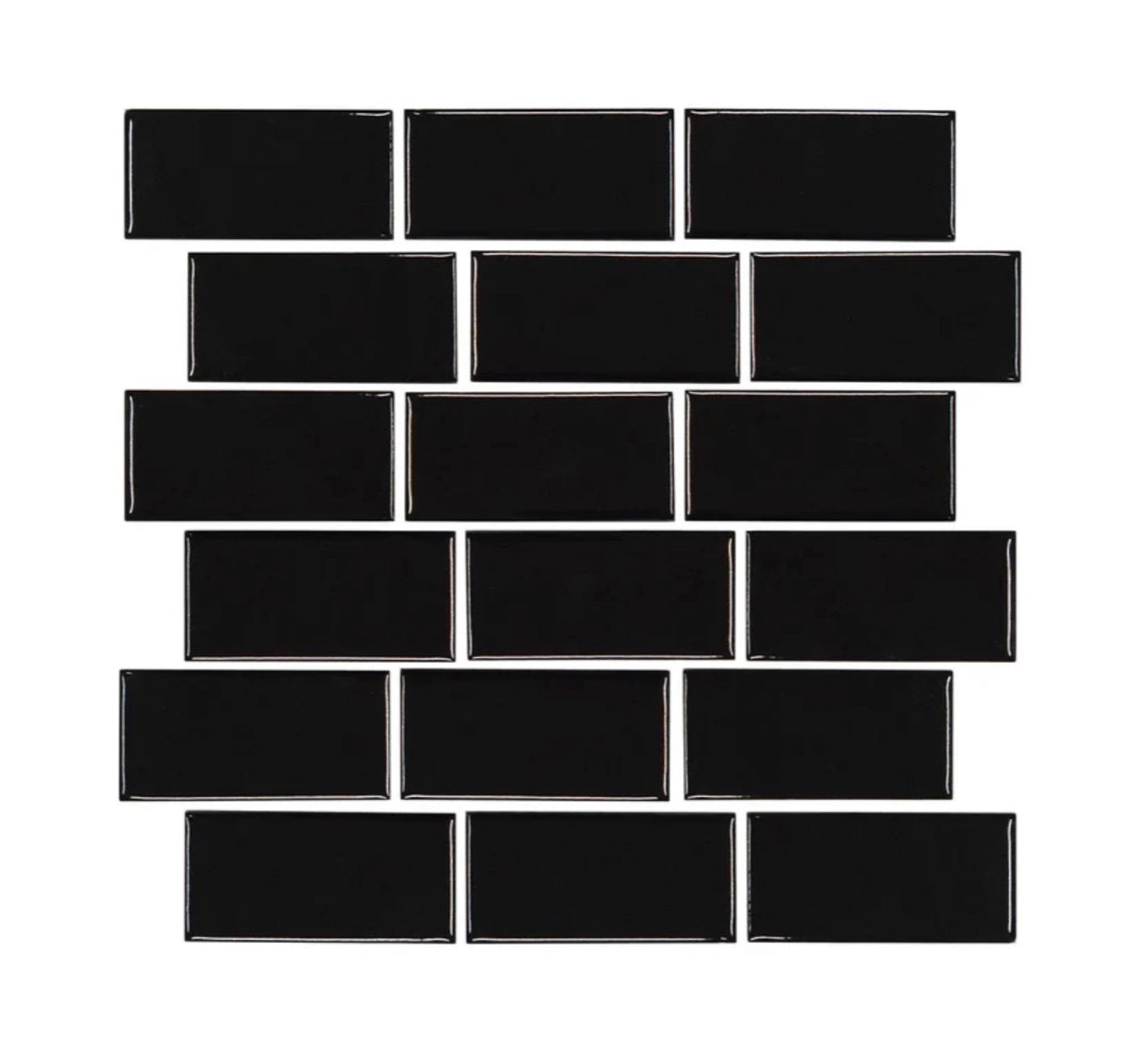 Fujiwa Vinta Black 2" x 4" Porcelain Pool and Submerged Mosaic