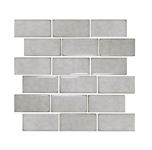 Fujiwa Vinta Sea Salt 2" x 4" Porcelain Pool and Submerged Mosaic