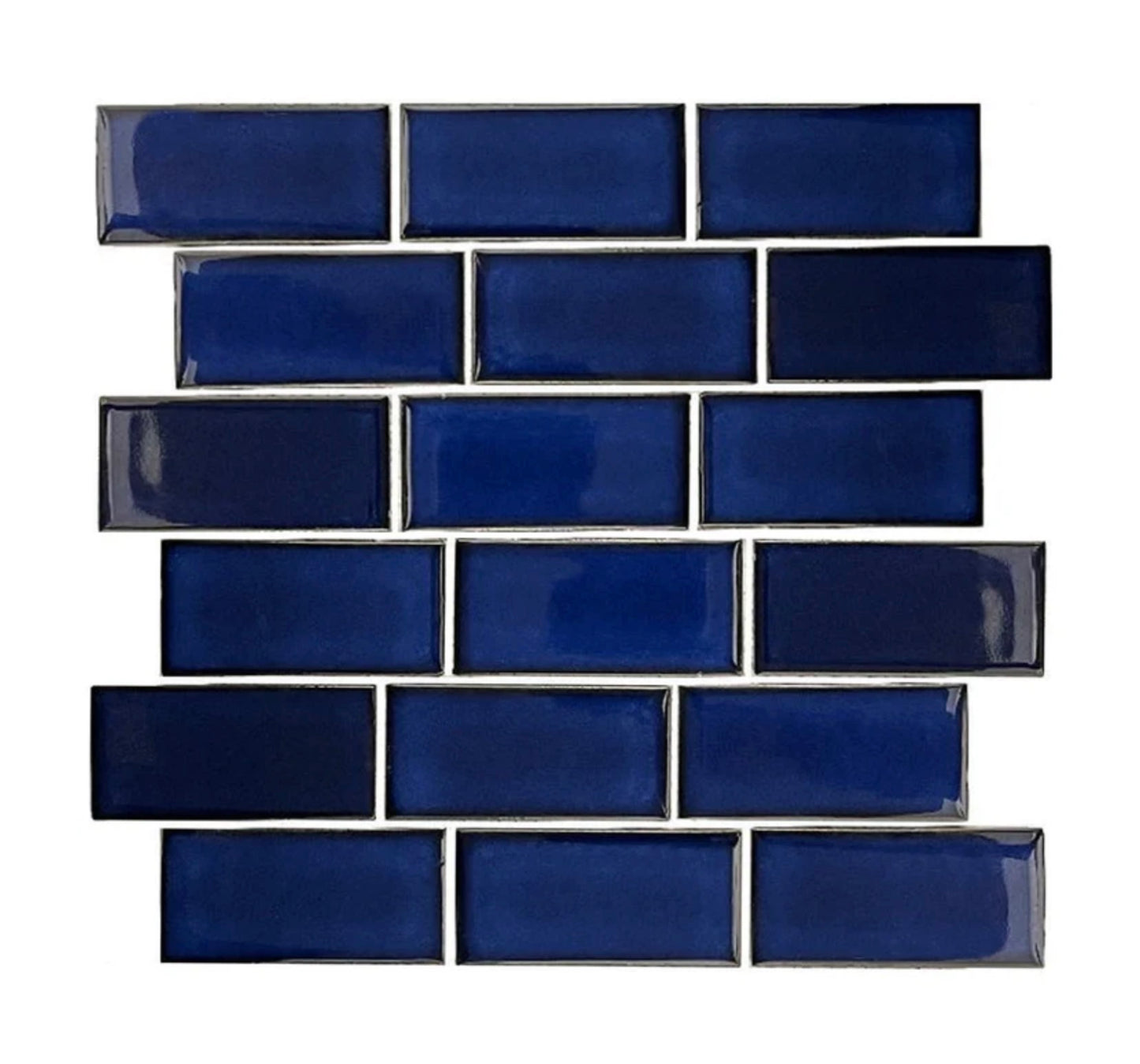 Fujiwa Vinta Royal Blue 2" x 4" Porcelain Pool and Submerged Mosaic