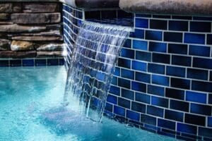 Fujiwa Vinta Misty Blue 2" x 4" Porcelain Pool and Submerged Mosaic