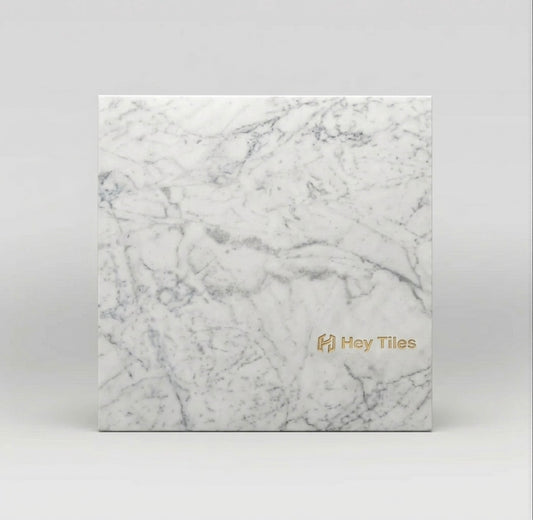 12x12 Carrara White Marble from Italy, 3/8