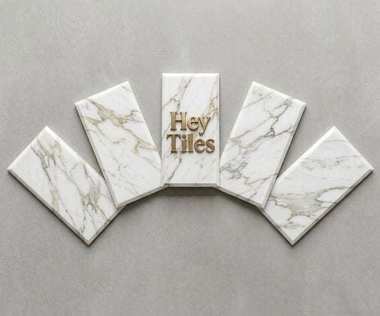 3x6 Tuscan Calacatta Gold Deep Beveled Italian Marble Tile
