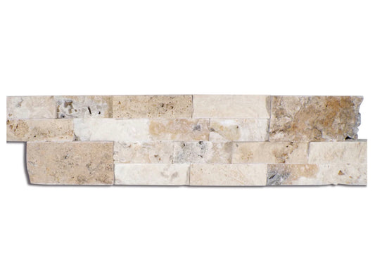 Philadelphia 6" x 24" Split-Face Natural Travertine Ledger Panel