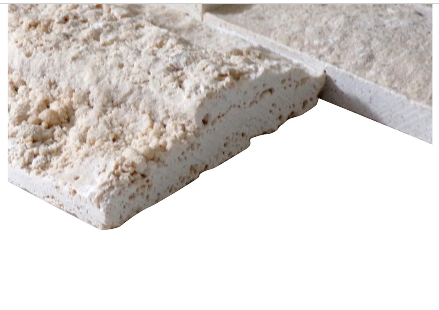 Philadelphia 6" x 24" Split-Face Natural Travertine Ledger Panel