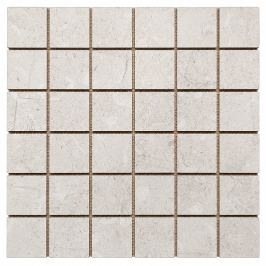 Sea Luster Bianca Matte Mosaic 2x2 Square, 12x12, REFIN