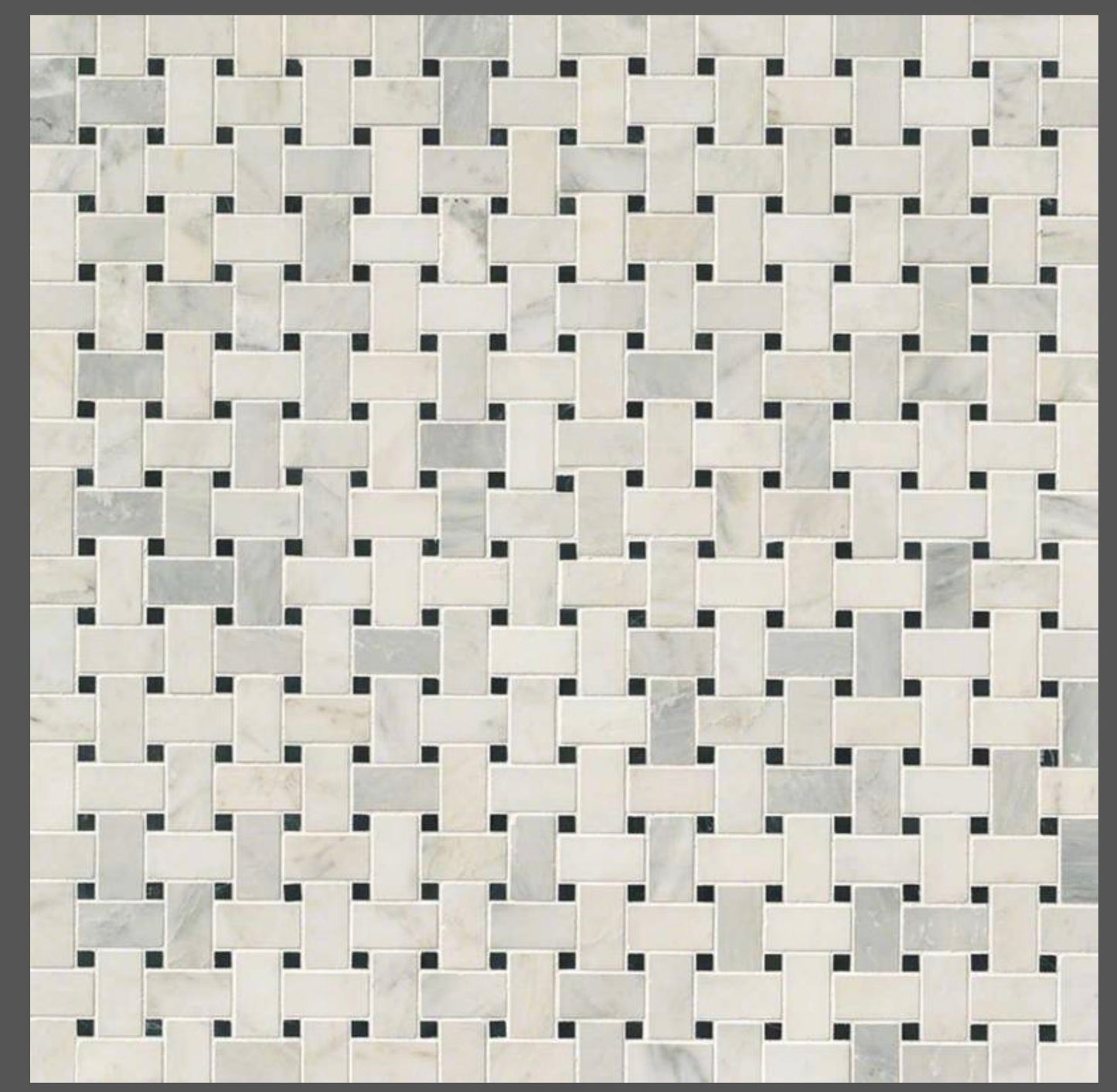 MSI Greecian White Basketweave Mosaic