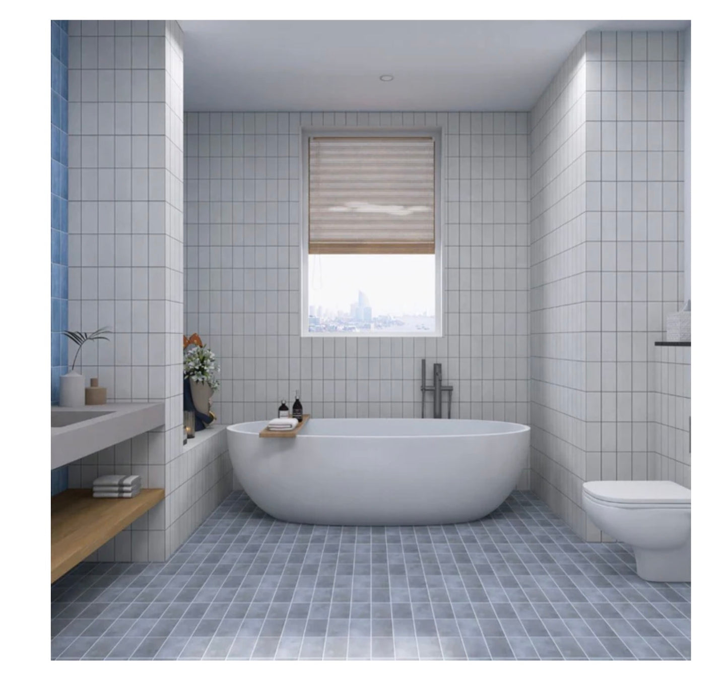 Fujiwa Metro Series: 3" x 6" Atlas White Glossy Porcelain Field Tile