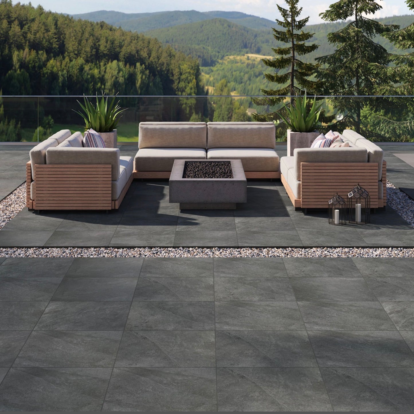 24x24 Legions Midnight Montage Arterra Paver