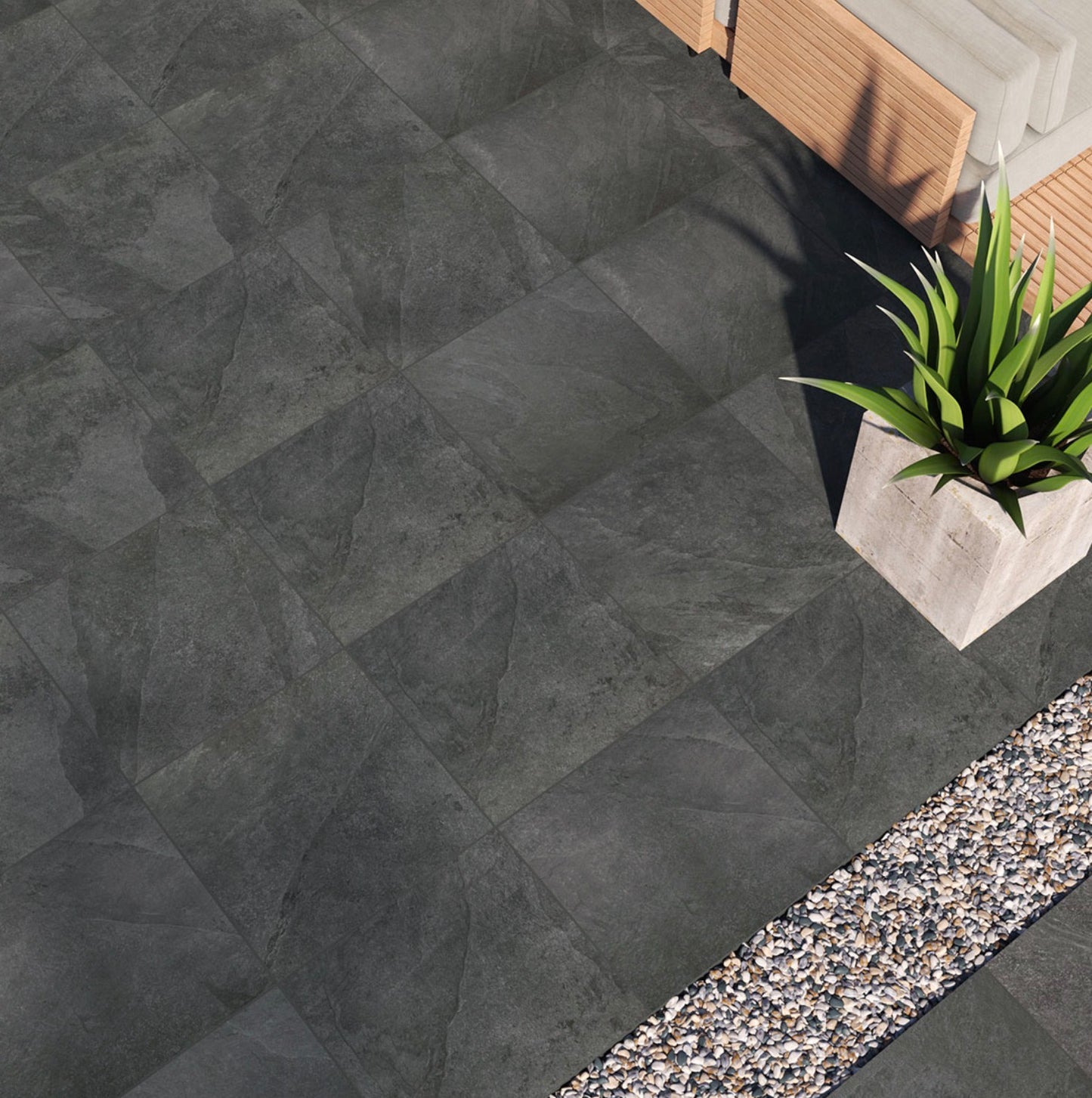 24x24 Legions Midnight Montage Arterra Paver