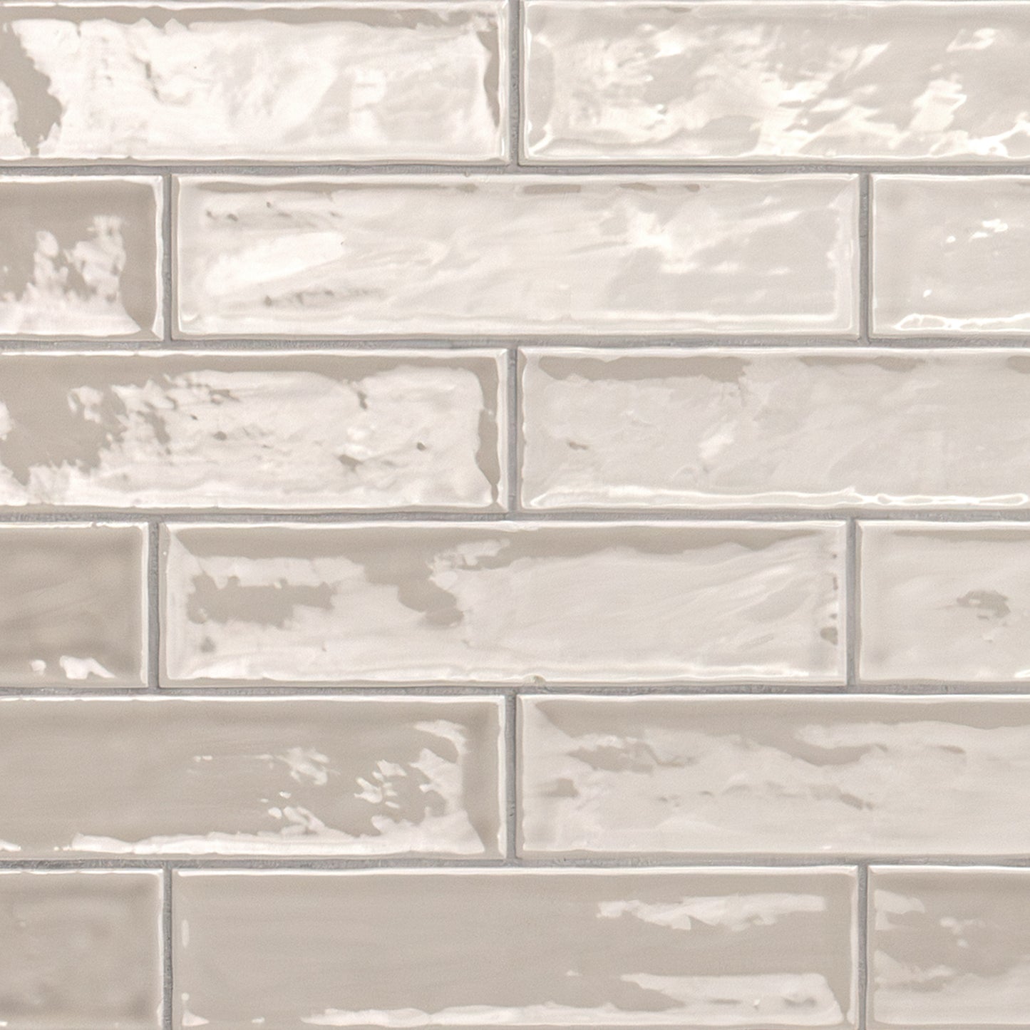 Terranello Series: 2" x 8" Dune Glossy Handcrafted-Look Ceramic Wall Tile