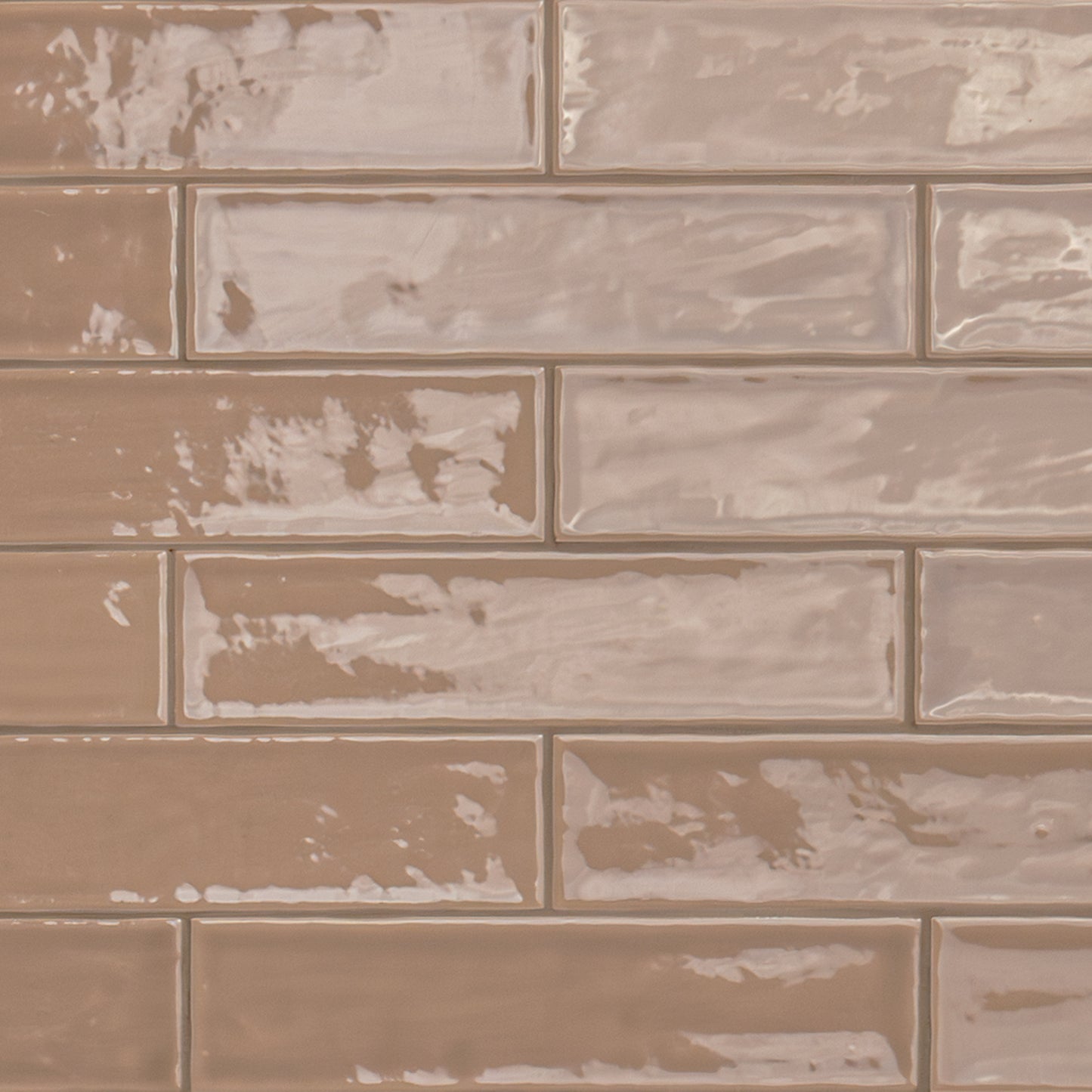 Terranello Series: 2" x 8" Cotto Glossy Handcrafted-Look Ceramic Wall Tile