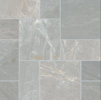 MSI Natural Stone Pavers: Nova Gray 4-Kit Modular Pattern x 1.25" Natural Sandstone Paver — product image 1
