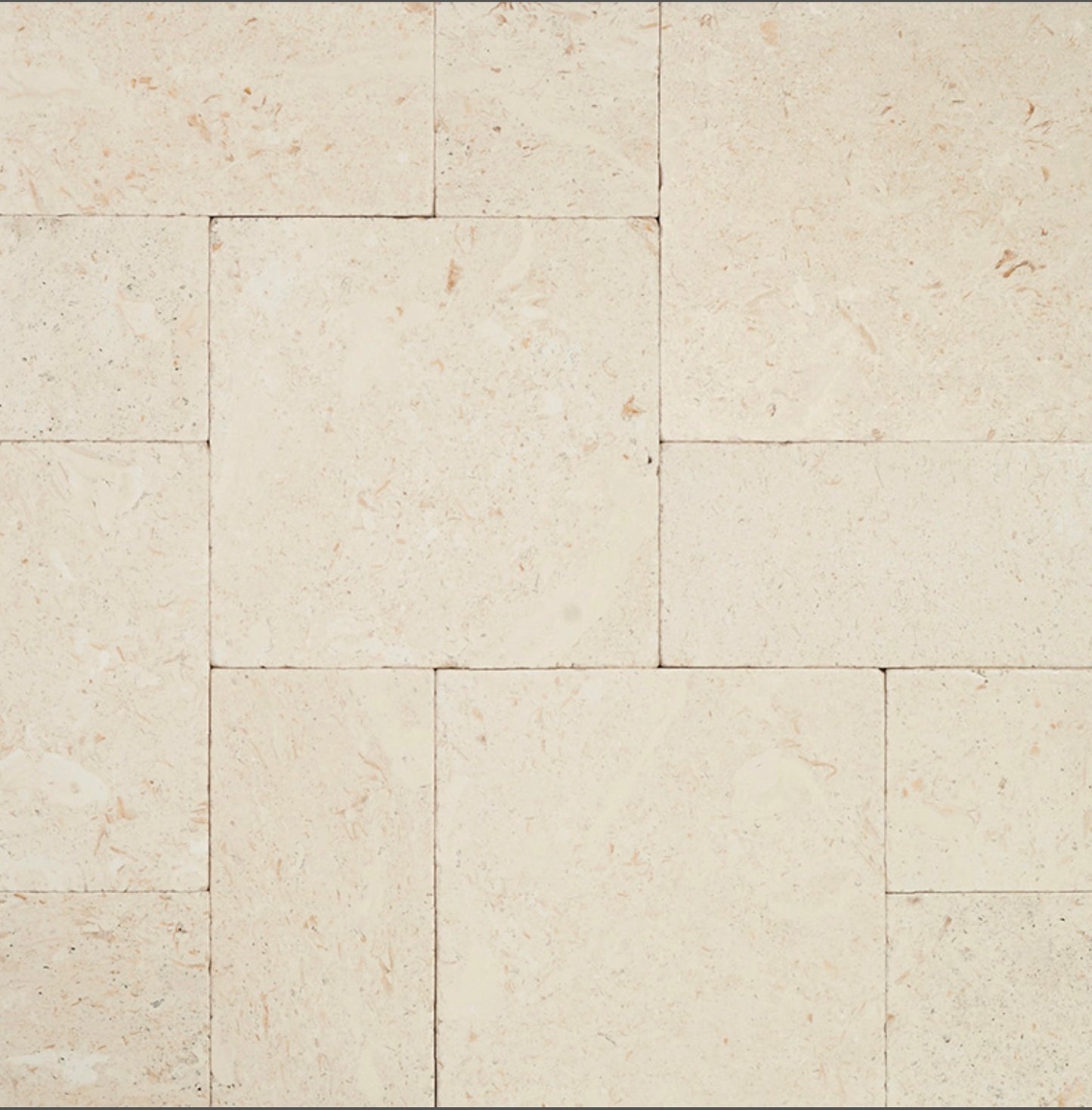 Mayra White 6" x 12" x 3cm Tumbled Limestone Paver