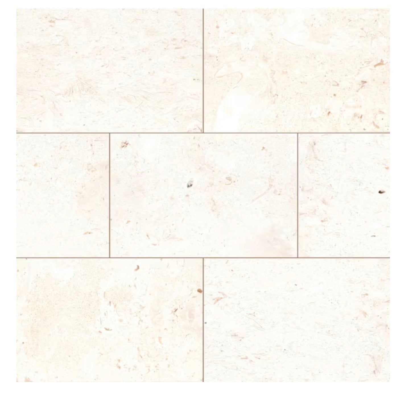 Mayra White 16" x 24" x 3cm Tumbled Limestone Paver