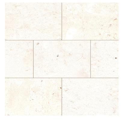 Mayra White 16" x 24" x 3cm Tumbled Limestone Paver — product image 1