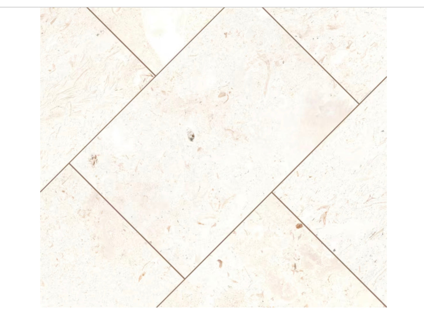 Mayra White 16" x 24" x 3cm Tumbled Limestone Paver