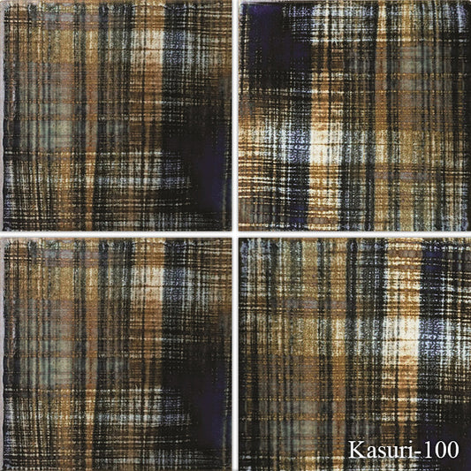 Fujiwa Kasuri Series: 6" x 6" Monaco Glazed Porcelain Pool & Spa Tile