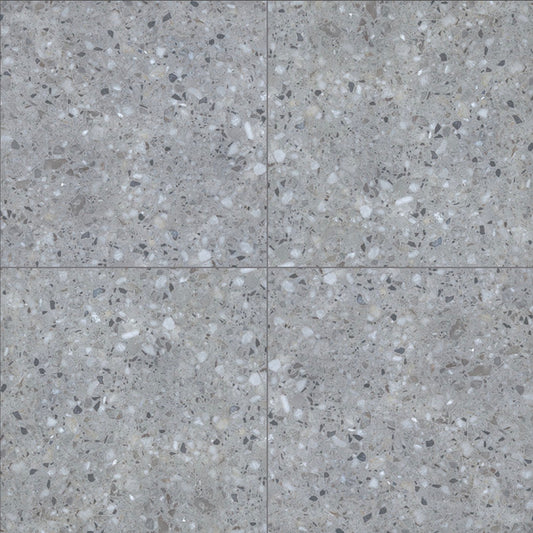 Terrazo Gris® Arterra® Series: 24" x 24" x 2cm Matte Porcelain Outdoor & Indoor Paver