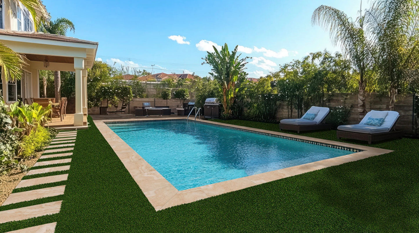 Tierra Beige™ Arterra® Series: 13" x 24" x 2cm Matte Porcelain Pool Coping & Step Tread