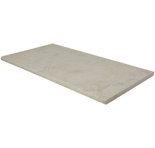 Tierra Ivory™ Arterra® Series: 13" x 24" x 2cm Matte Porcelain Pool Coping & Step Tread