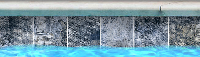Fujiwa Net Series: 6" x 6" Atlantis Glazed Porcelain Pool Tile