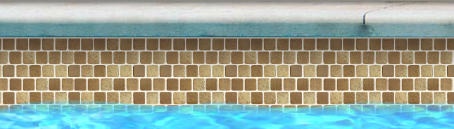 Fujiwa Pavo Series: 1" x 1" Brown Porcelain Mosaic Pool Tile
