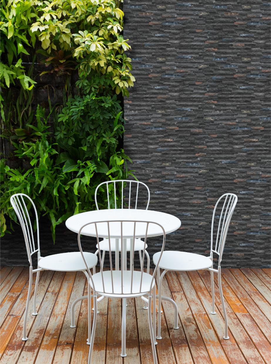 Fujiwa Quarzo Series: 6-1/4" x 16" Sodalite Porcelain Stacked Ledger Tile