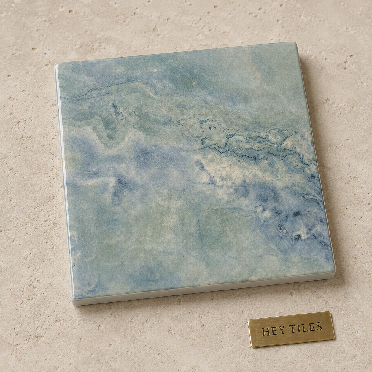Fujiwa Rio Series: Emerald Pearl Glazed Porcelain Pool Tile