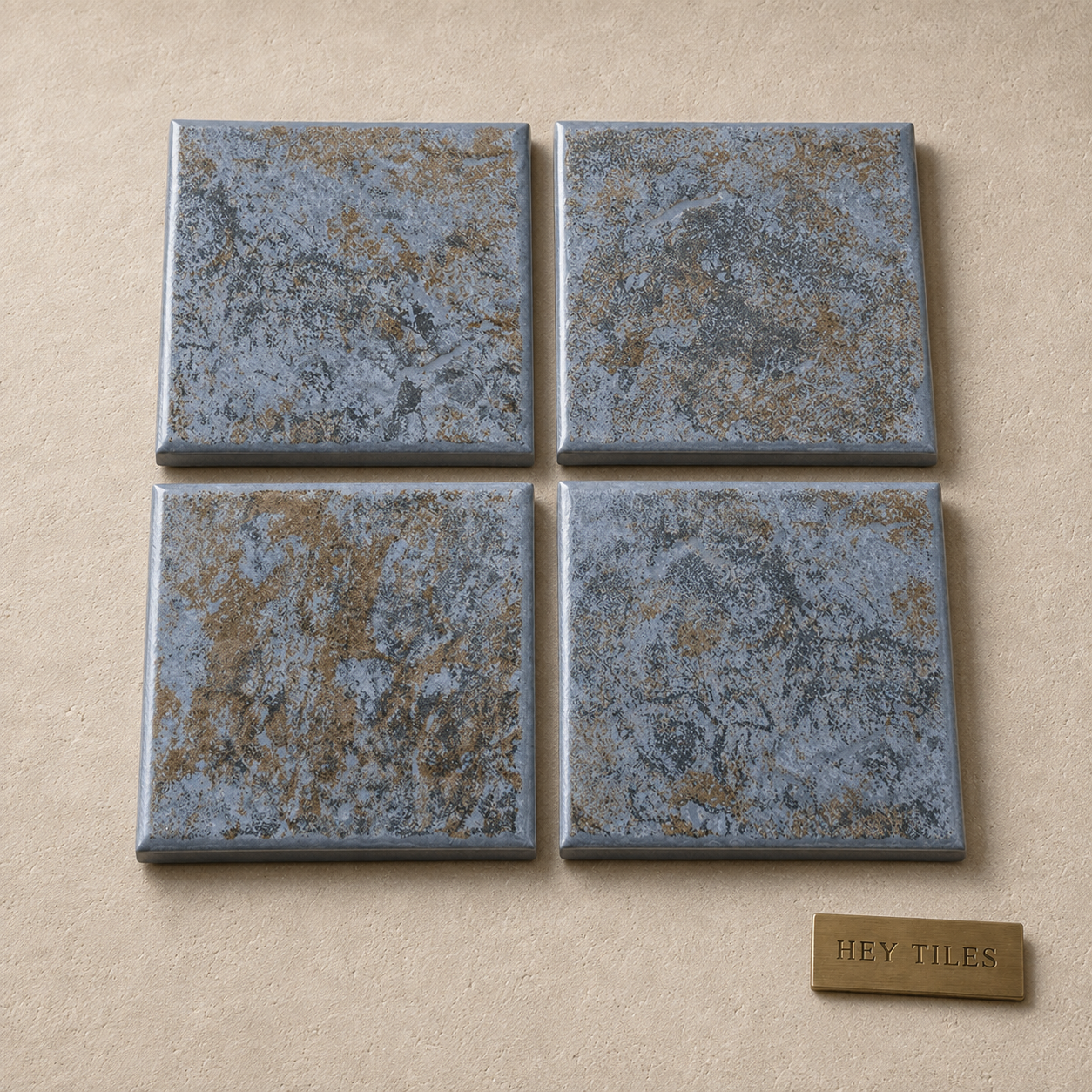 Fujiwa Tile Sekis Series French Grey 6 x 6 Matte Porcelain Tile
