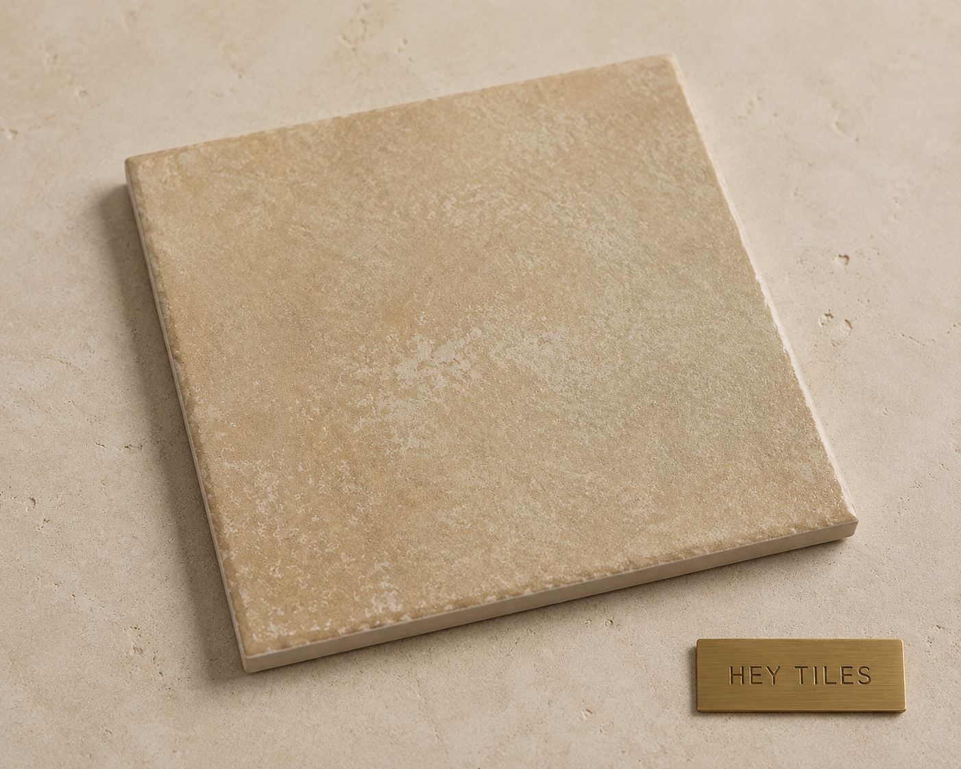 Fujiwa Tile Sierra Series Almond 6 X 6 Glazed Porcelain Tile