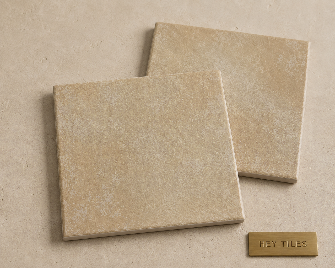 Fujiwa Tile Sierra Series Almond 6 X 6 Glazed Porcelain Tile