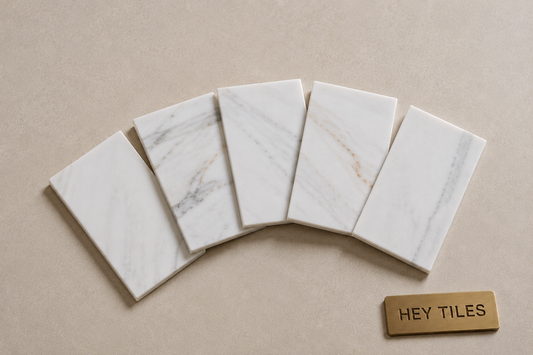 Tuscan 3X6 Calacatta Gold Premium Italian Marble Tile