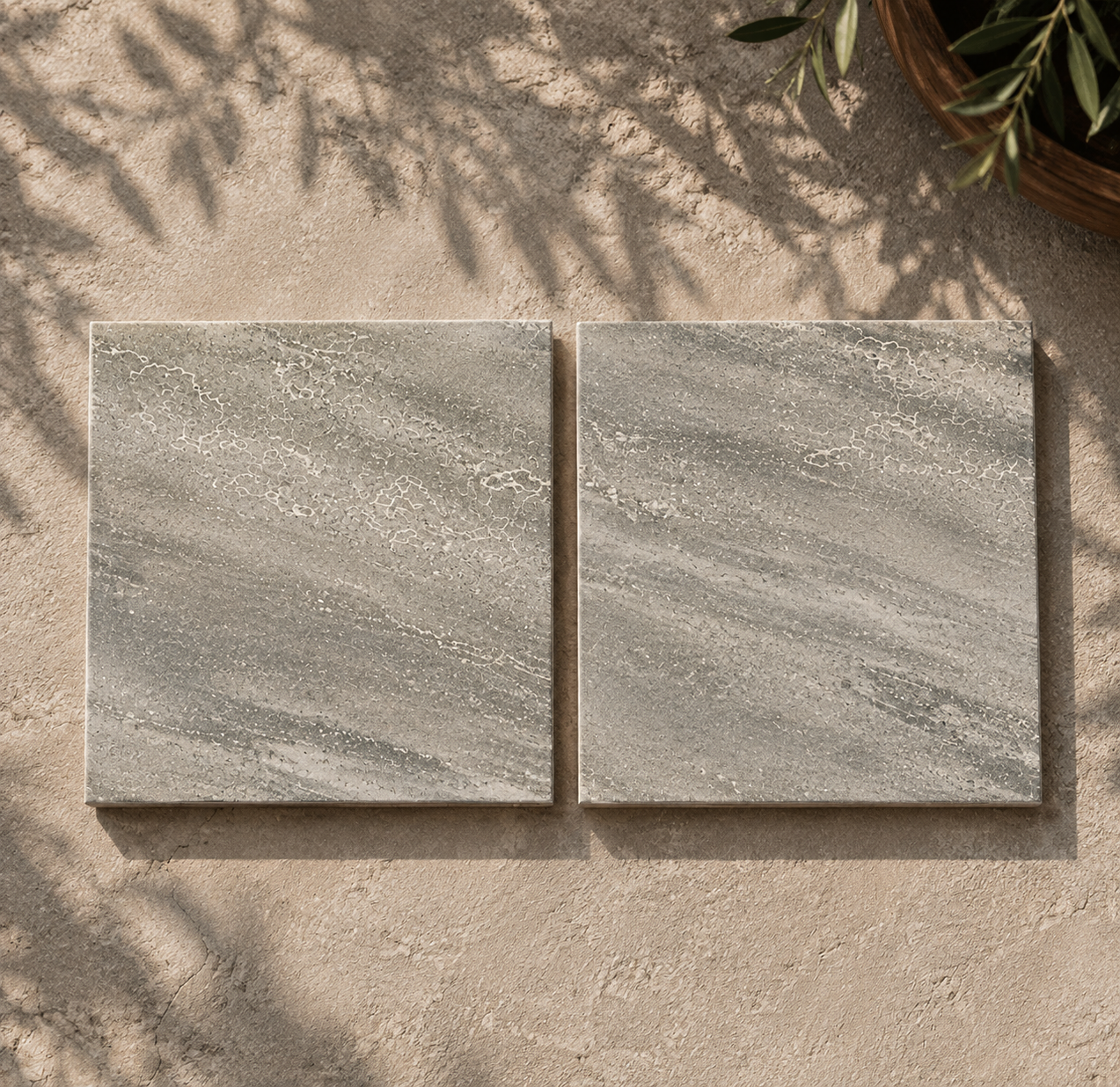 Fujiwa Desert Grey 6" x 6" Porcelain Pool Tile