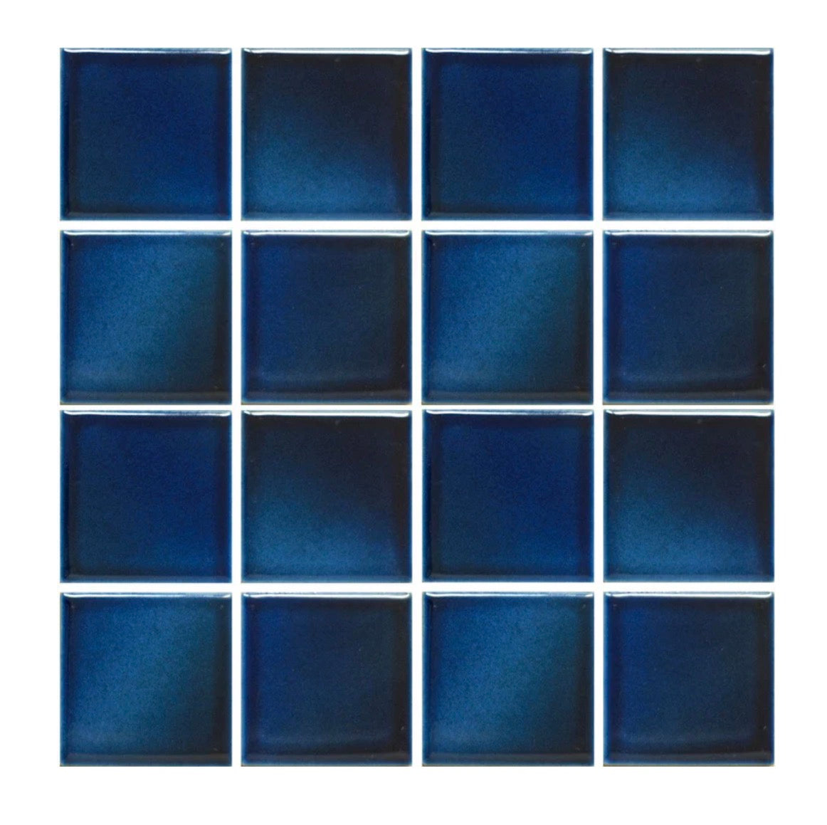 KLM Series Misty Blue 3" x 3" Porcelain Pool Tile