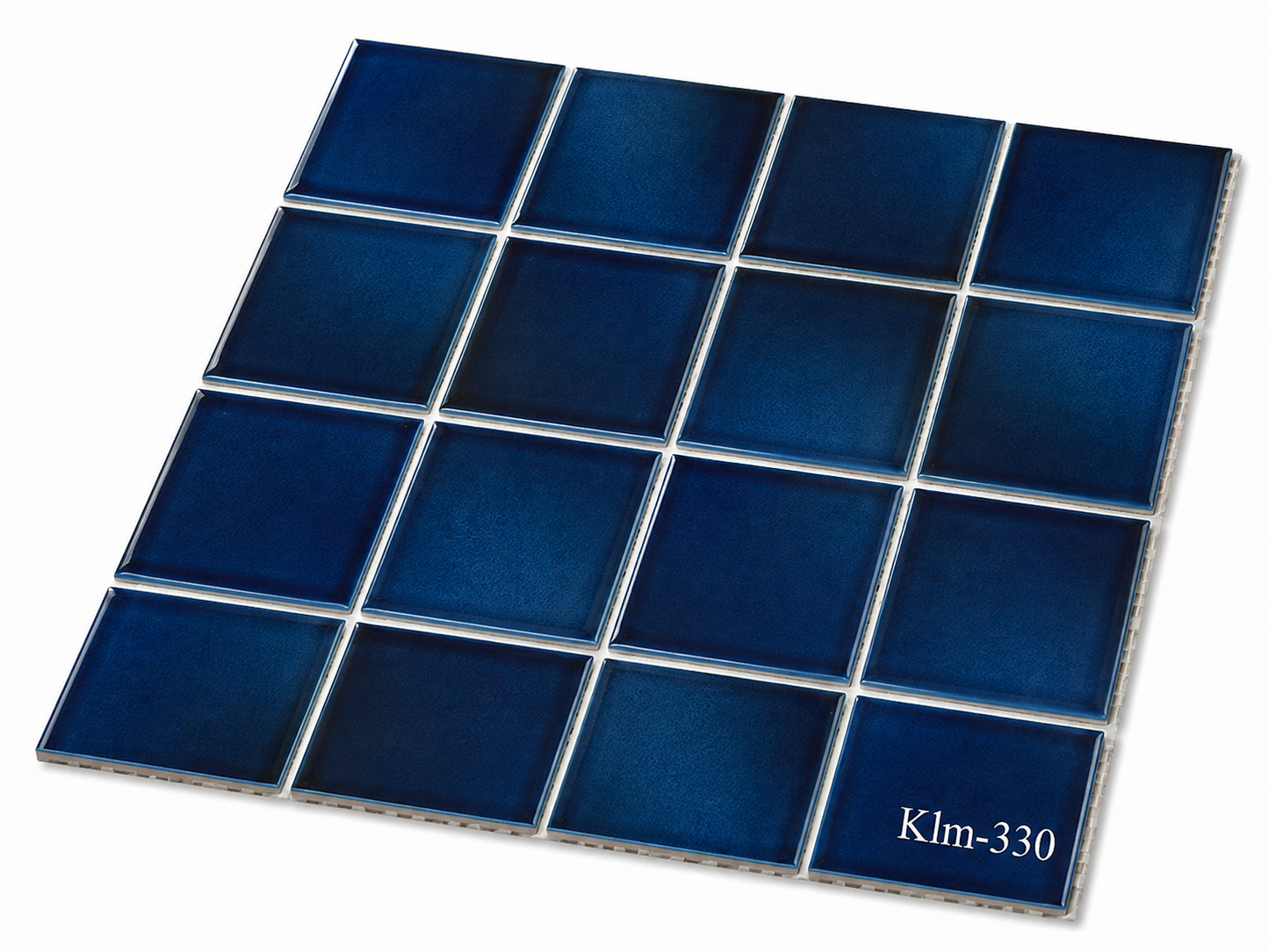 KLM Series Misty Blue 3" x 3" Porcelain Pool Tile
