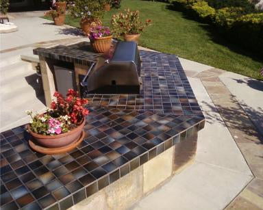 KLM Series Misty Brown 3" x 3" Porcelain Pool Tile