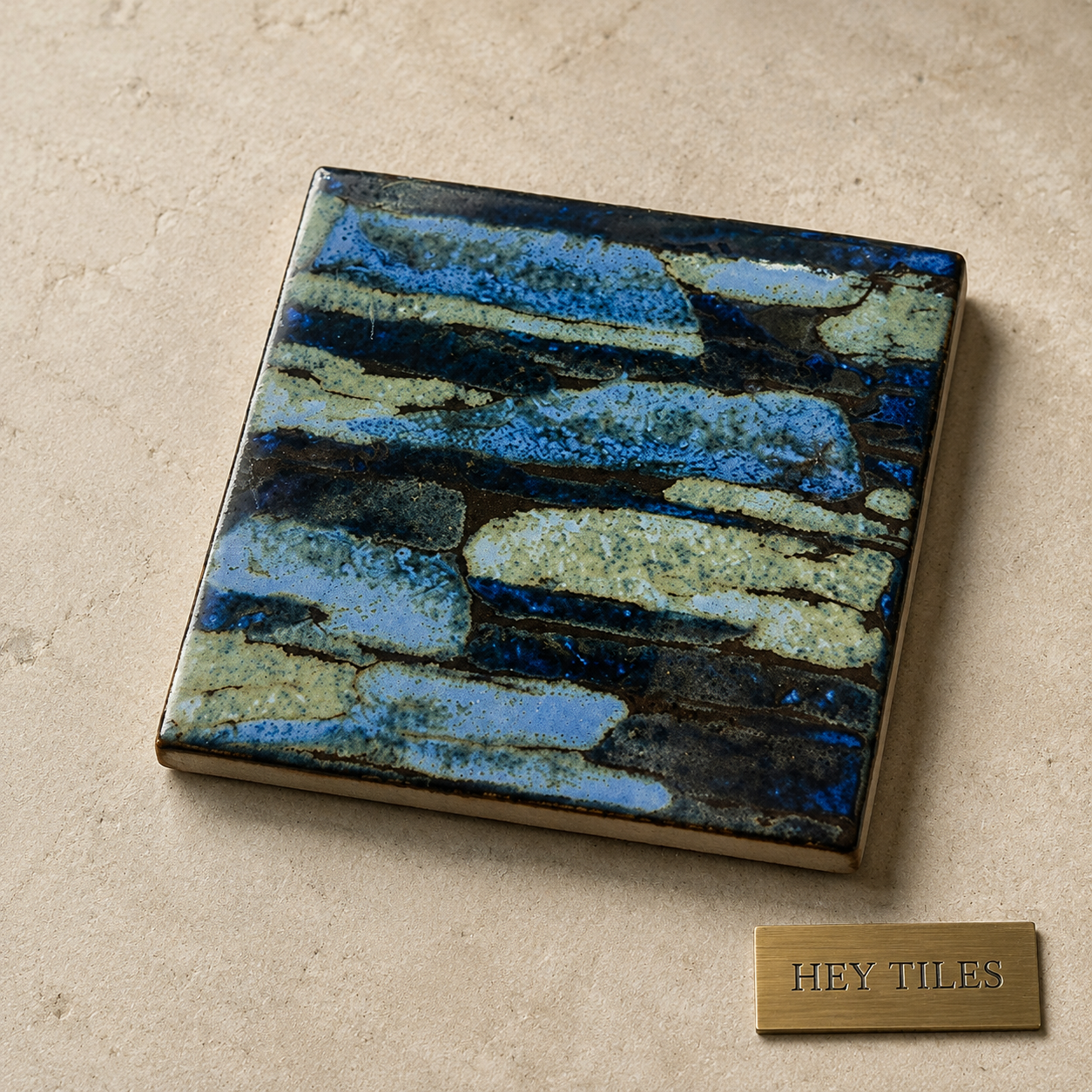 Stoneledge Series Azurite 6" x 6" Porcelain Pool Tile