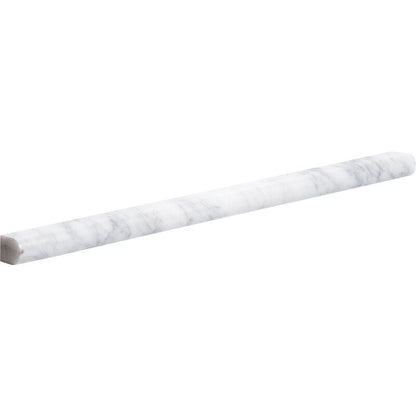 Carrara White Marble 1/2 X 12 Pencil Liner — product image 3