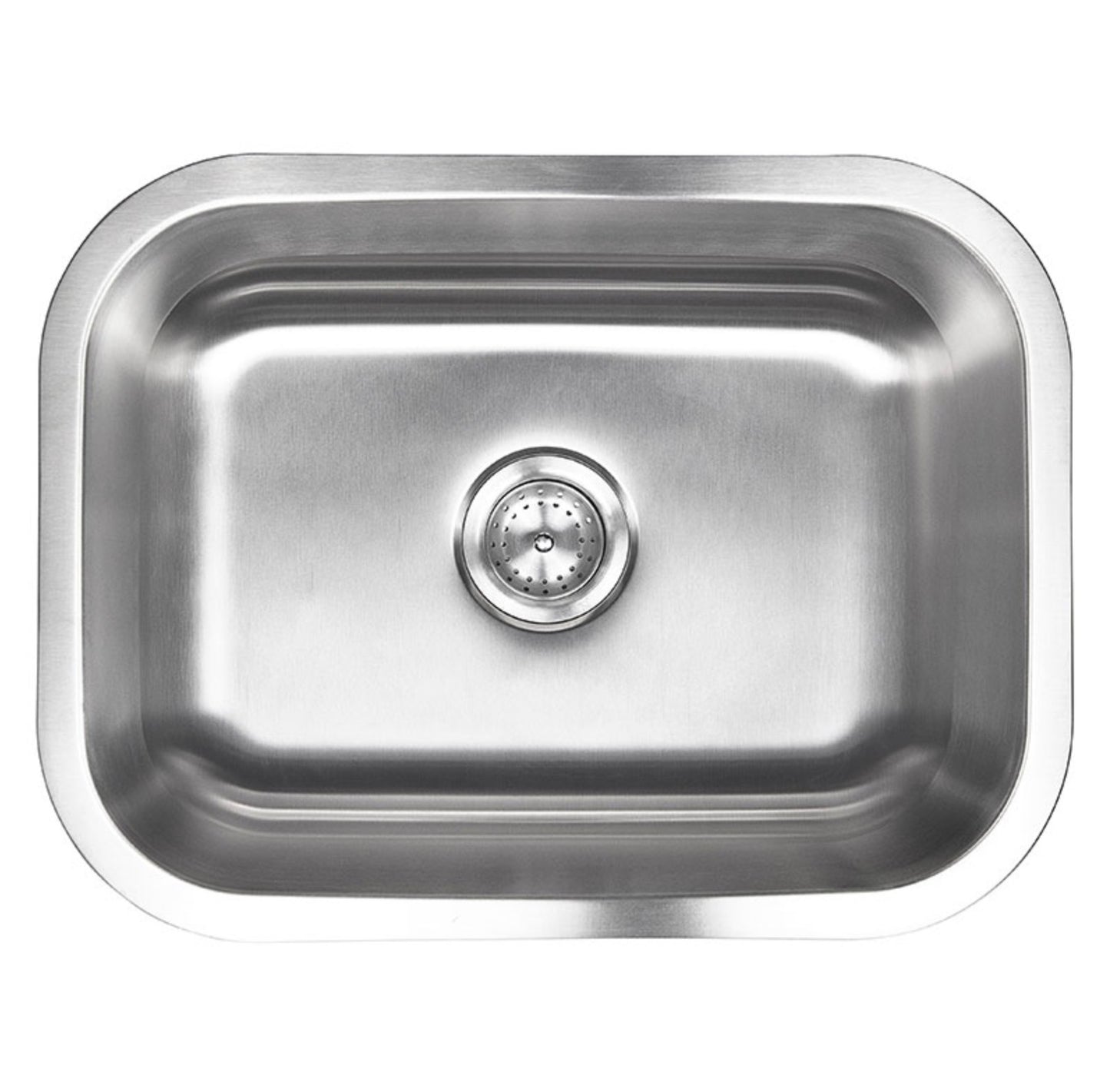 The MSI Single Bowl 18G Drawn 2318 Stainless Steel Undermount Sink