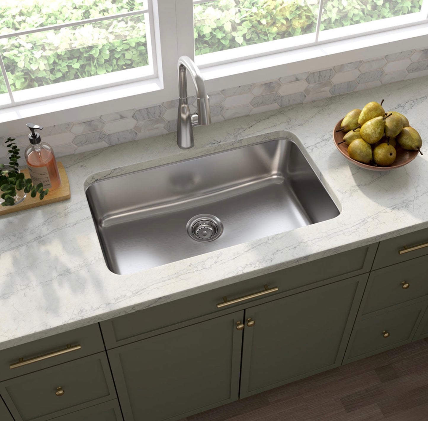 MSI Single Bowl 3018 Stainless Steel Undermount Sink
