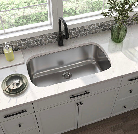 MSI Single Bowl "SCO" 3218 Stainless Steel Undermount Sink