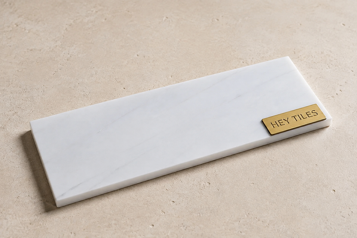 Bianco Dolomite 4" x 12" Marble Subway Tile — product image 2